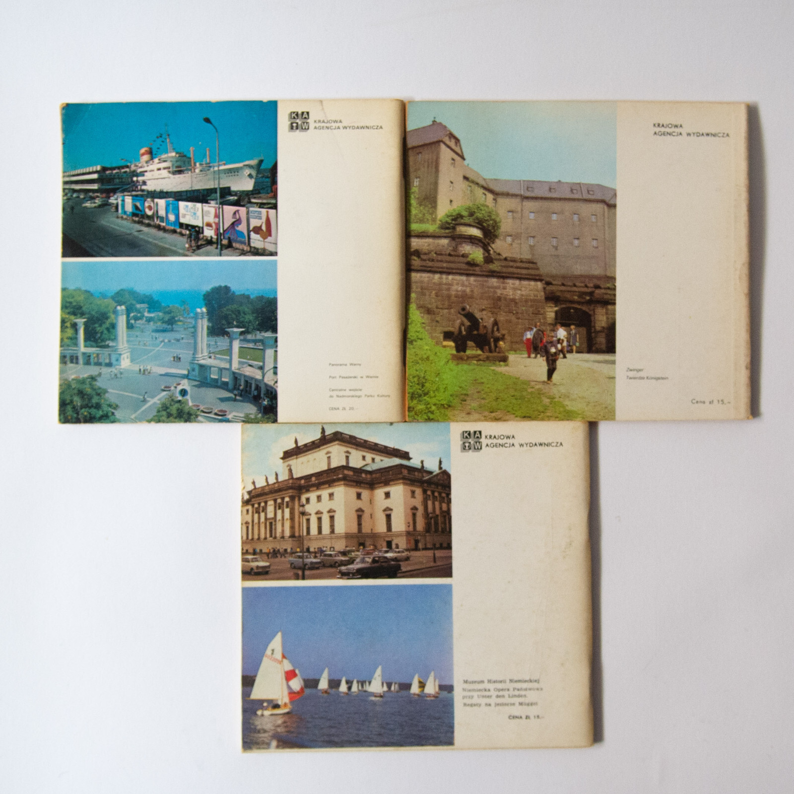 3 Vintage 70s Polish Tourism Booklets Soviet Eastern Europe Berlin Varna Drezno