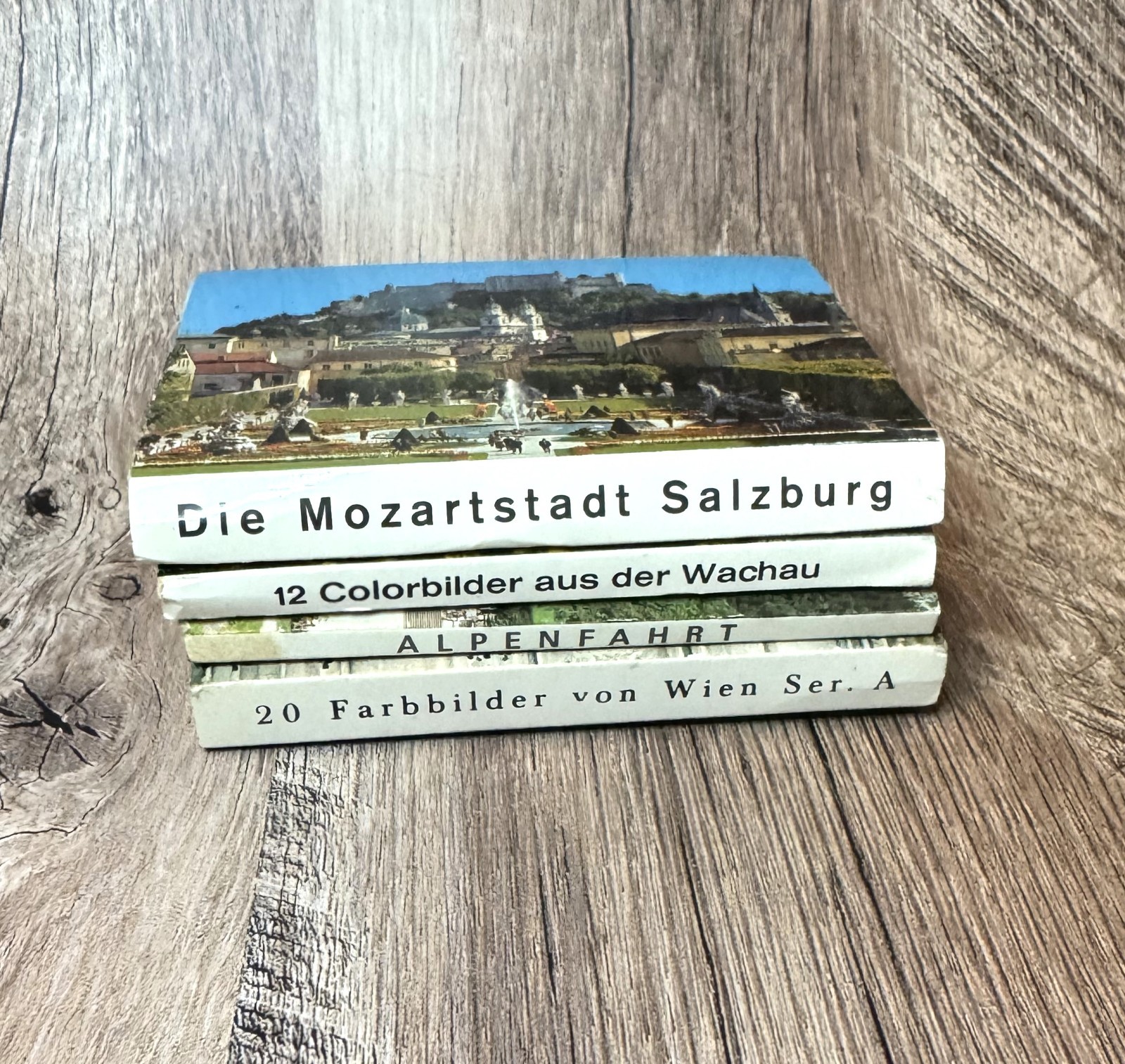 Lot of 4 Vintage Austria Photo Foldout Booklets in German- Travel Souvenirs