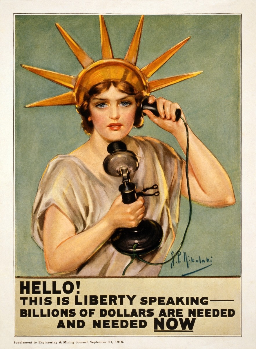 Vintage WW1 Victory Ad 1918 United States Travel Poster Print