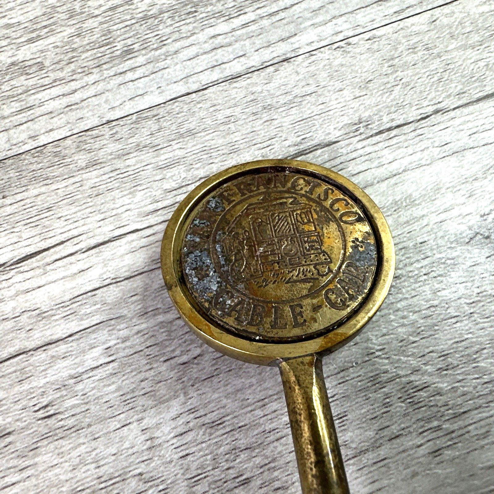 Unbranded San Fransisco Cable Car Souvenir Brass Bell Collectible 4″
