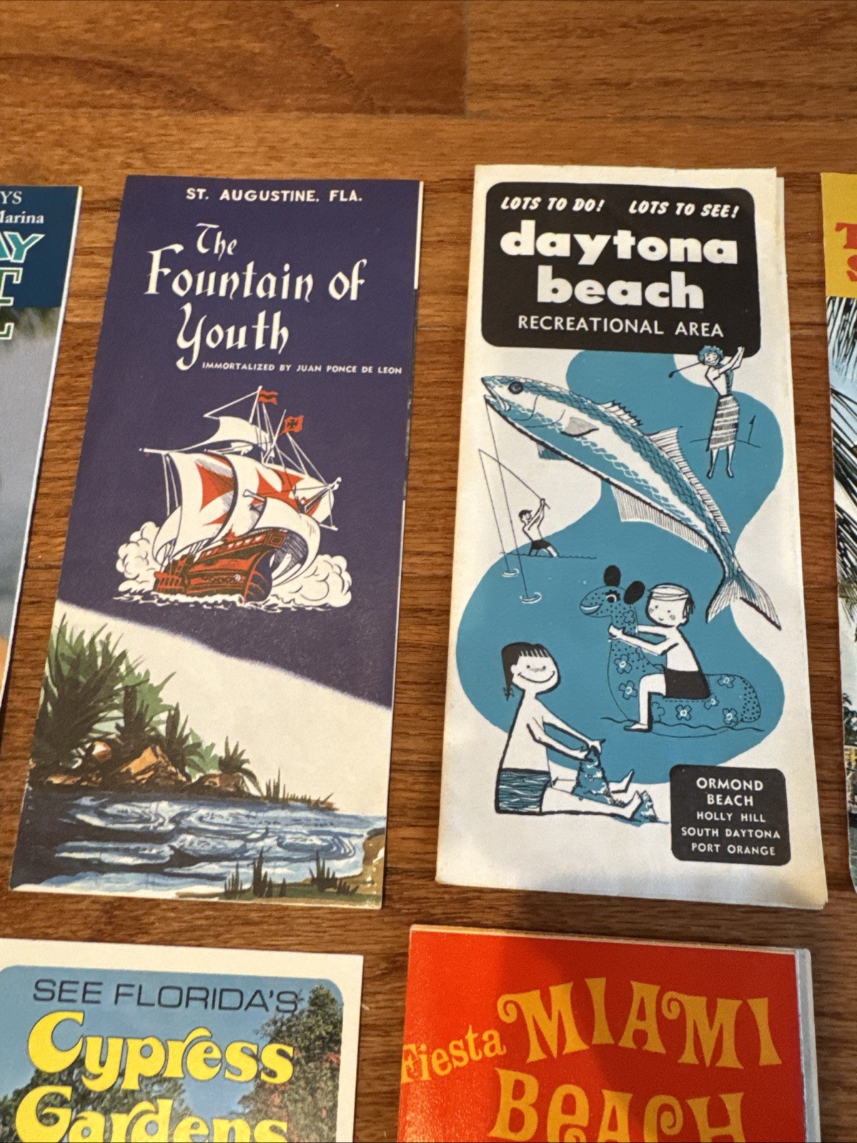 Vintage 1960s – 1970s Florida Brochures – Miami, Key Biscayne, Daytona, Etc – 18