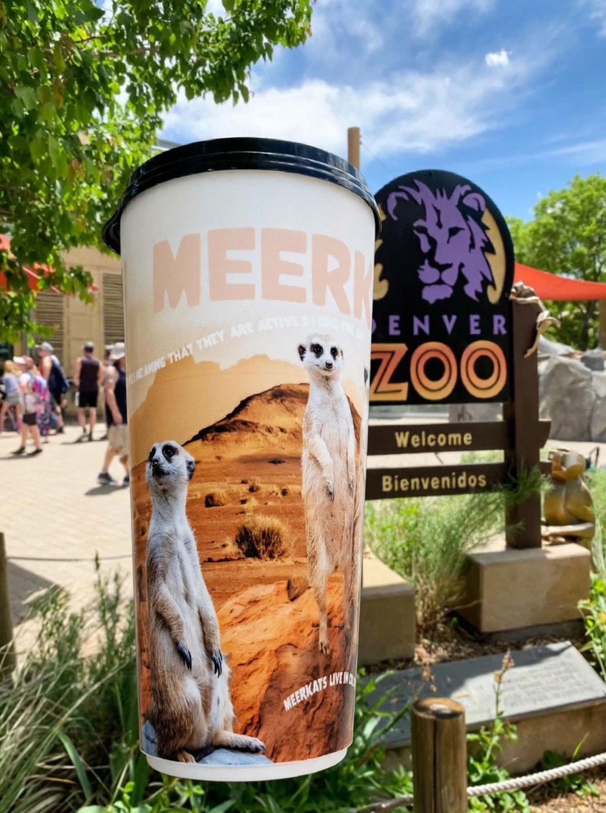 Denver Zoo Meerkat Reusable Souvenir Cup Tumbler Travel Mug Wildlife Collectible