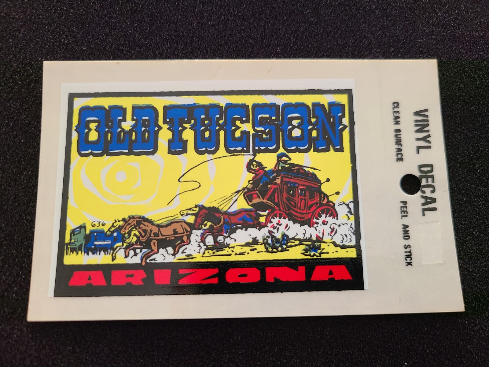 Old Tucson Arizona Vintage Travel Souvenir Decal / Window Sticker – Free S&H