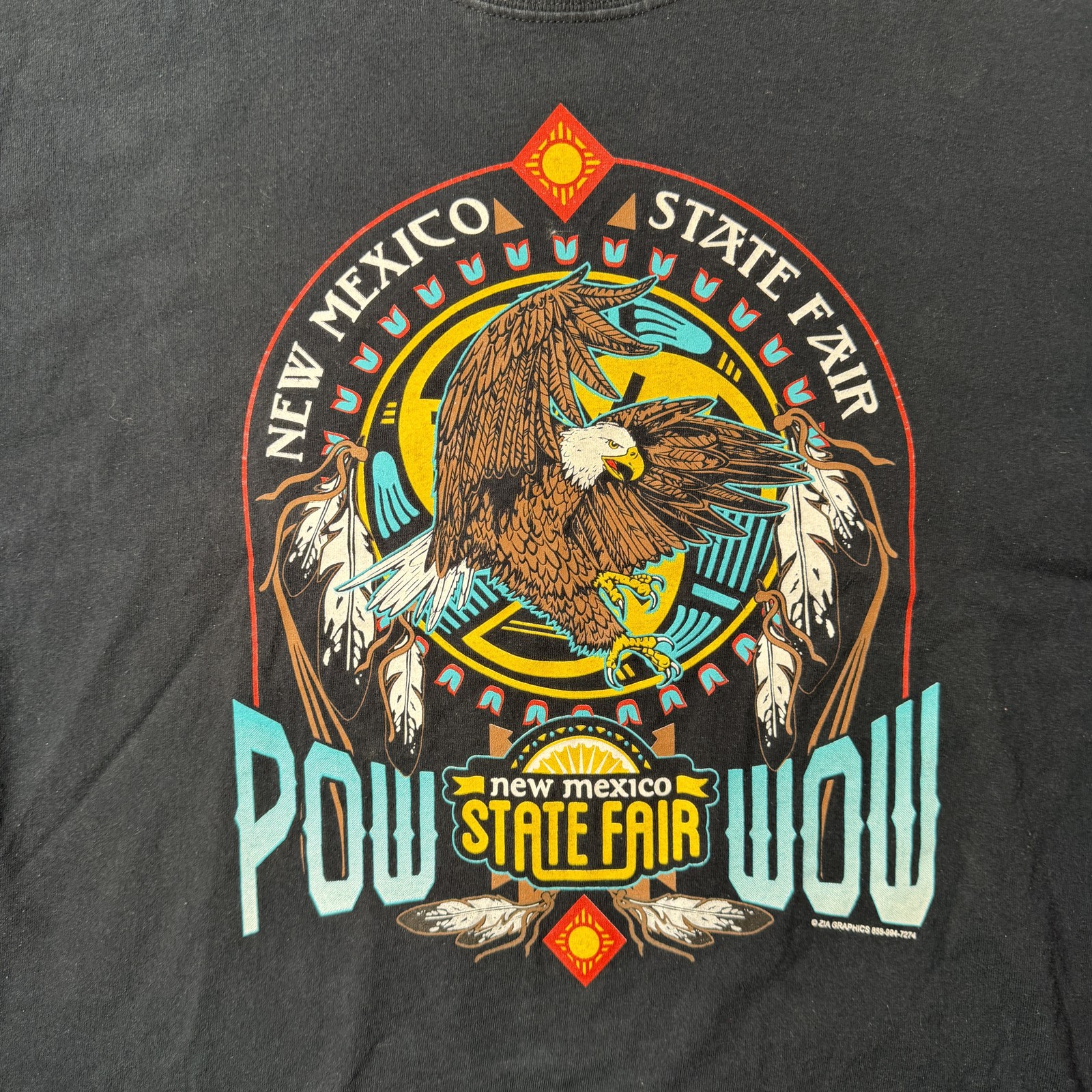 New Mexico State Fair Pow Wow T-Shirt Souvenir XL Gildan Ultra Cotton
