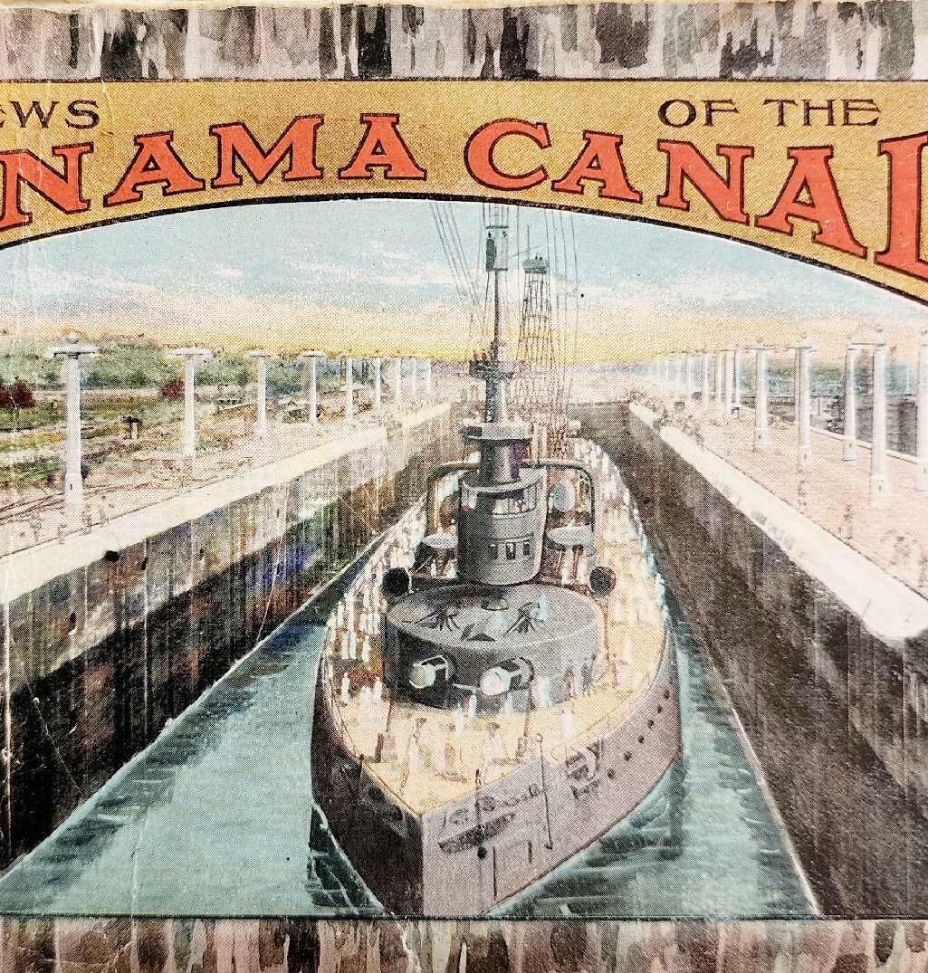 Panama Canal Views Souvenir Folio Lithograph 11 Prints Topographic PCBG5G