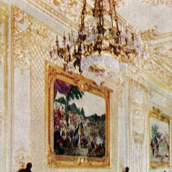Oilette Windsor Castle London England Raphael Tuck Grand Reception Room Postcard