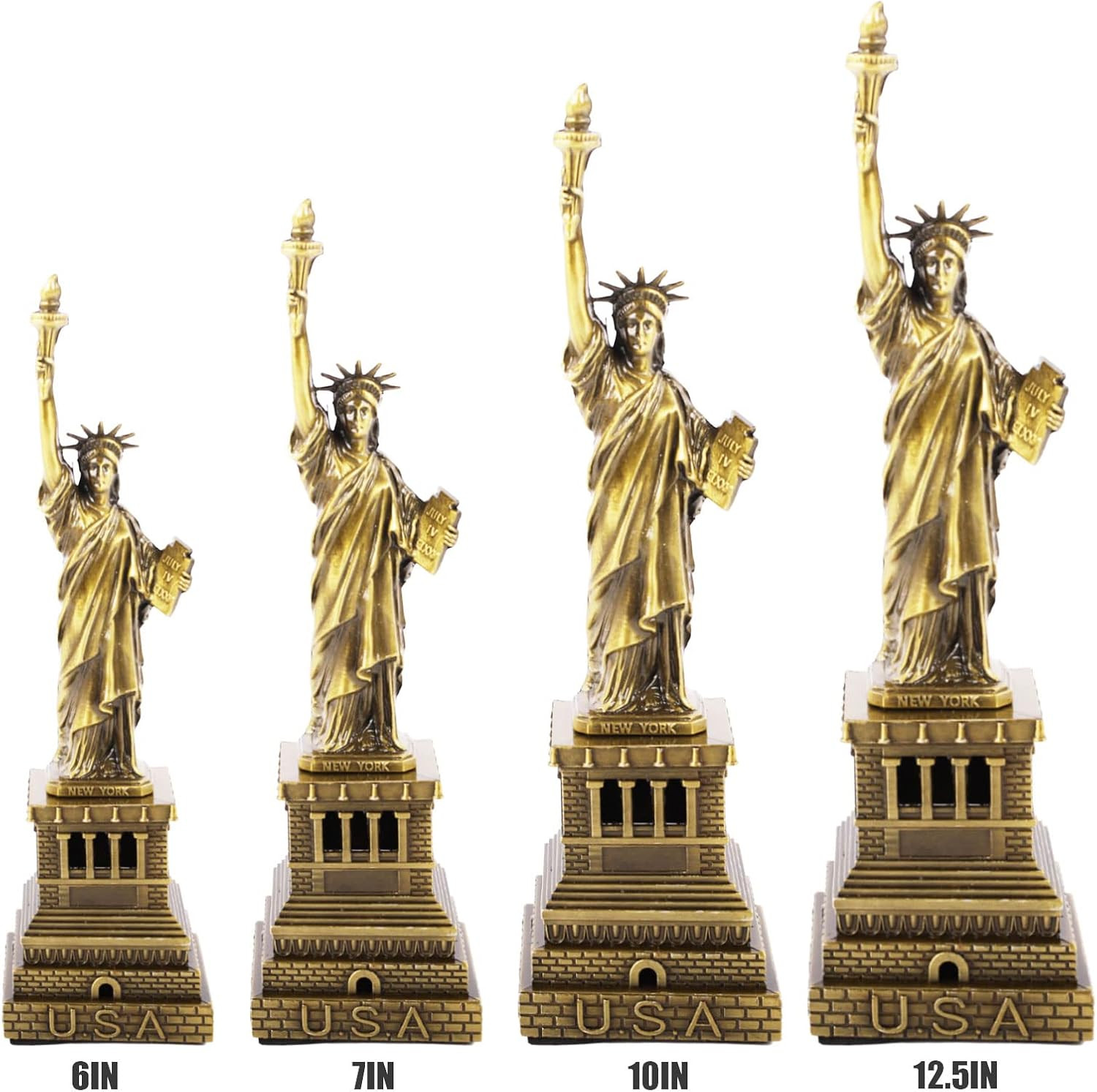 Statue of Liberty America es Metal Model Souvenir Home Decor Gift Copper Tint…