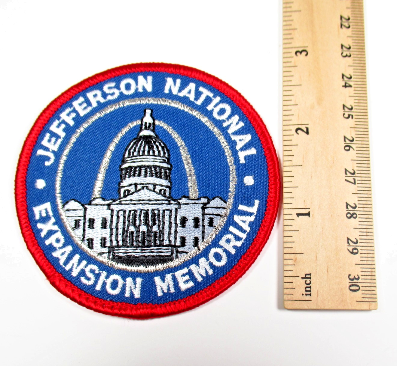 Jefferson National Expansion Memorial Patch St Louis Arch Vintage