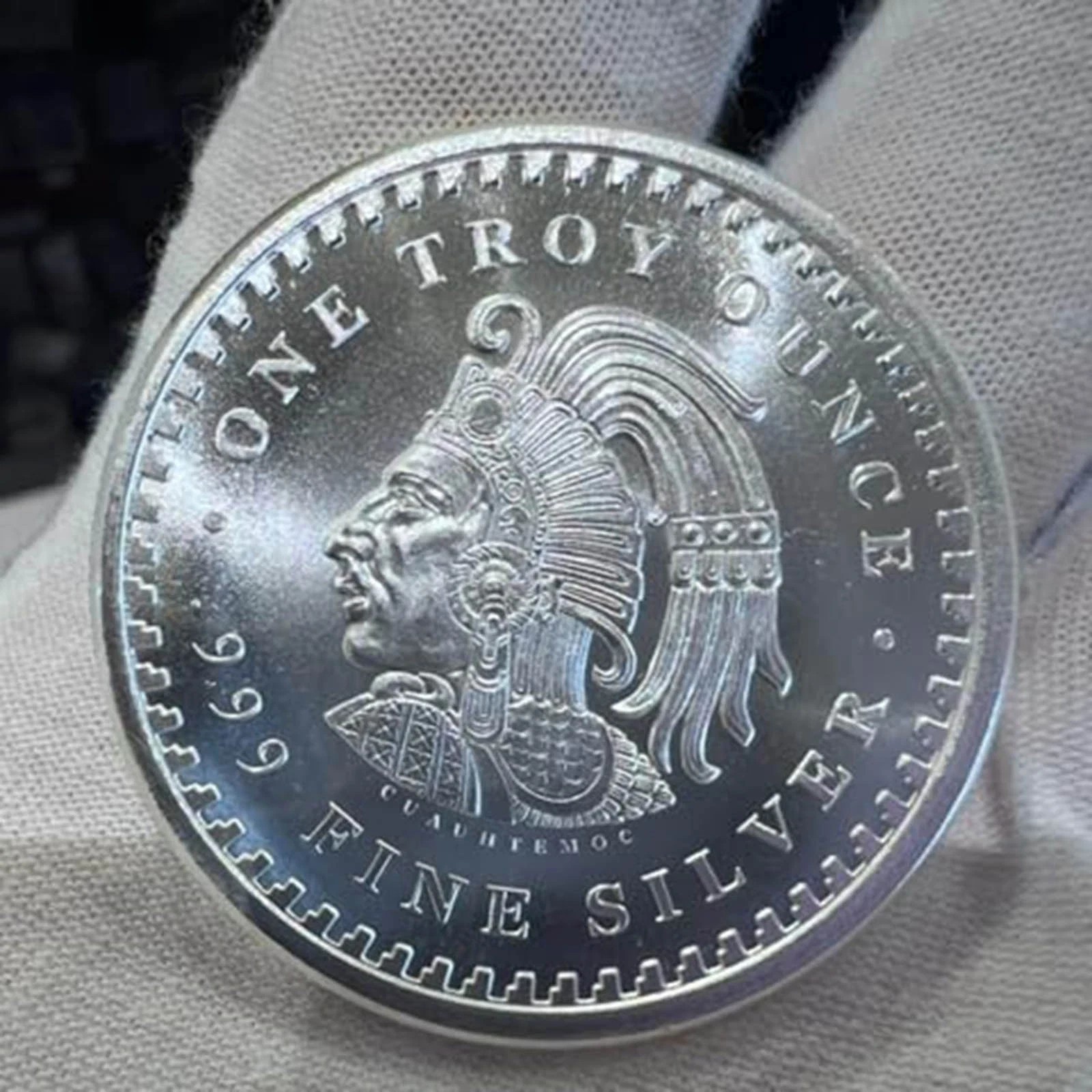 1 Oz Golden State Mint Silver Round Aztec Calendar ONE TROY For Collection