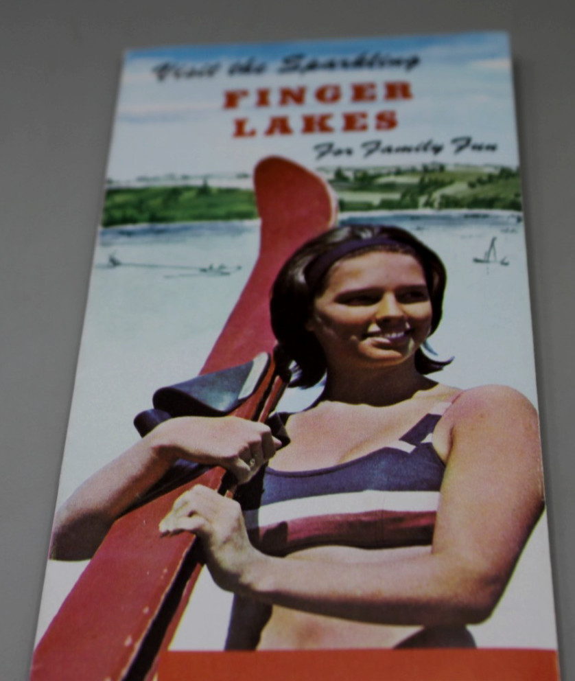 New York Finger Lakes Travel Brochure Map 1950’s
