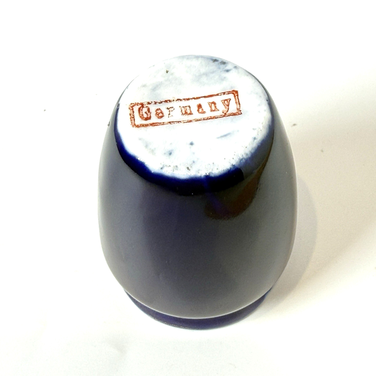 COLUMBUS, OHIO OH – STORAGE DAMS – Antique Souvenir China Cobalt Painted Cup