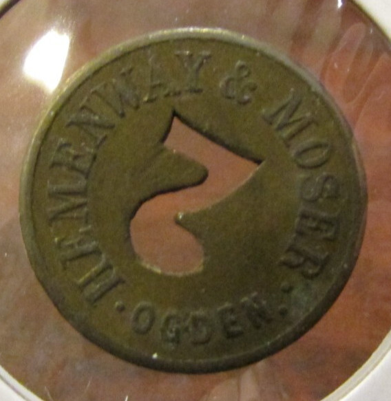 Vintage Hemenway & Moser Odgen, UT 12-1/2c Trade Token – Utah