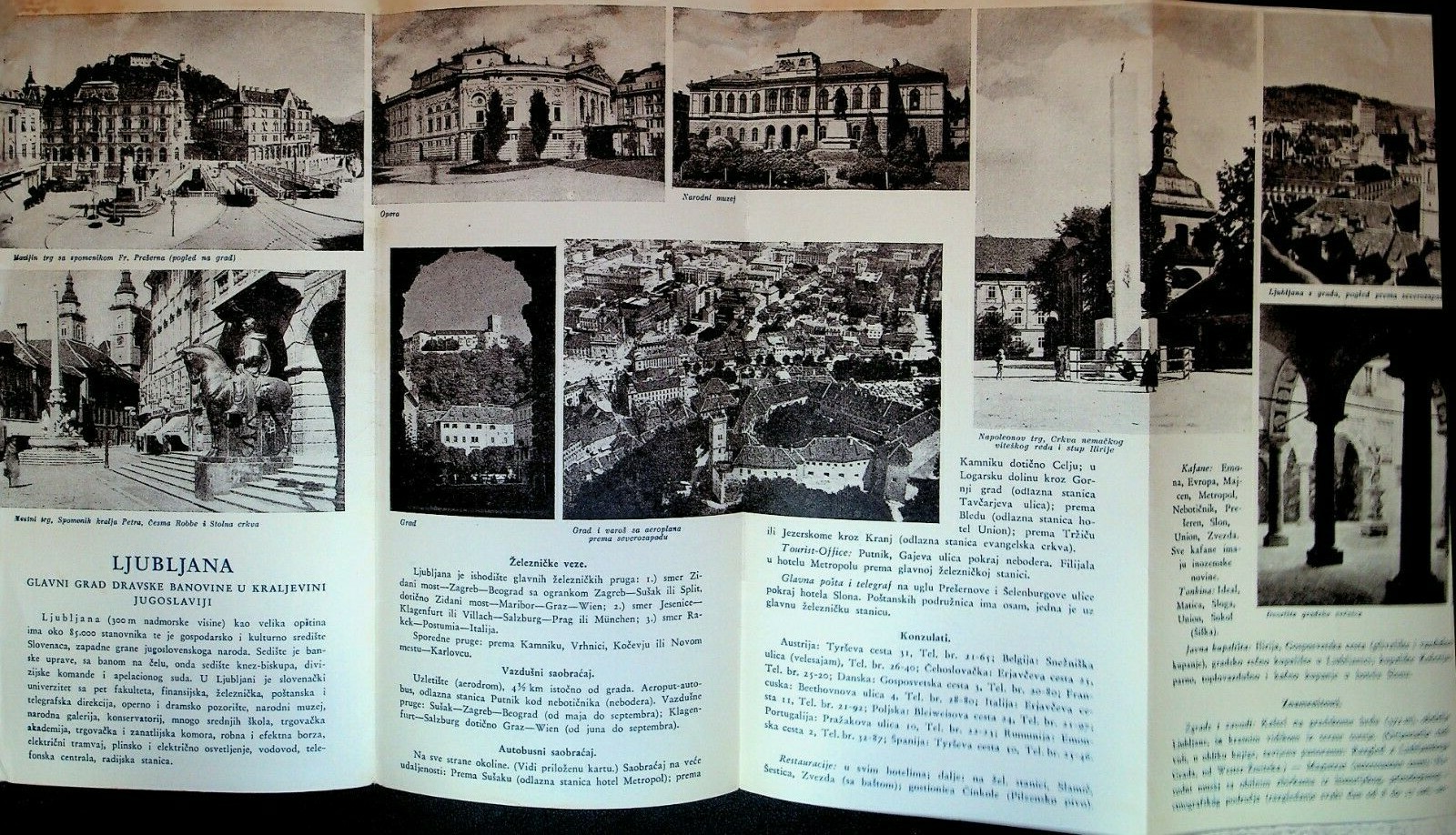 Ljubljana Slovenia Tourism Brochure 1930s Yugoslavia