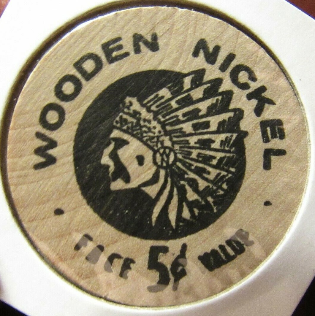 Vintage Park Lounge USA Quincy, IL Wooden Nickel – Token Illinois