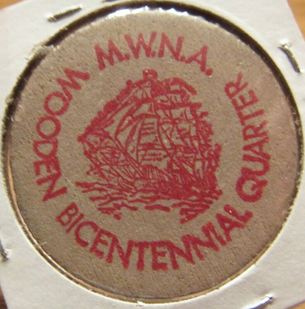 1975 M.W.N.A. Convention Lanham, MD Wooden Nickel – Token Maryland