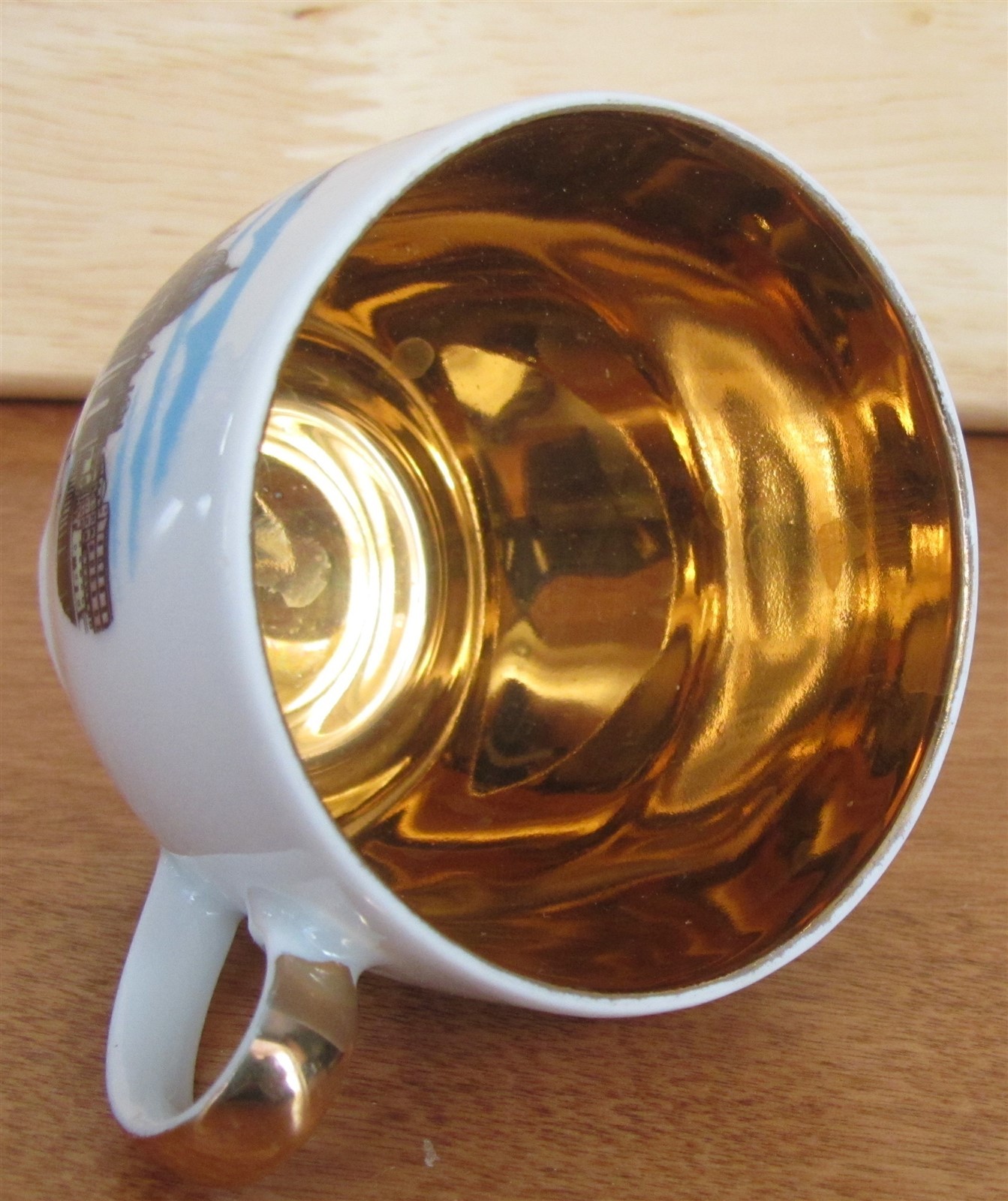 VINTAGE WINTERLING SCHWARZENBACH BAVARIA 24K GOLD PLATED CUP/SAUCER ROME TRAVEL