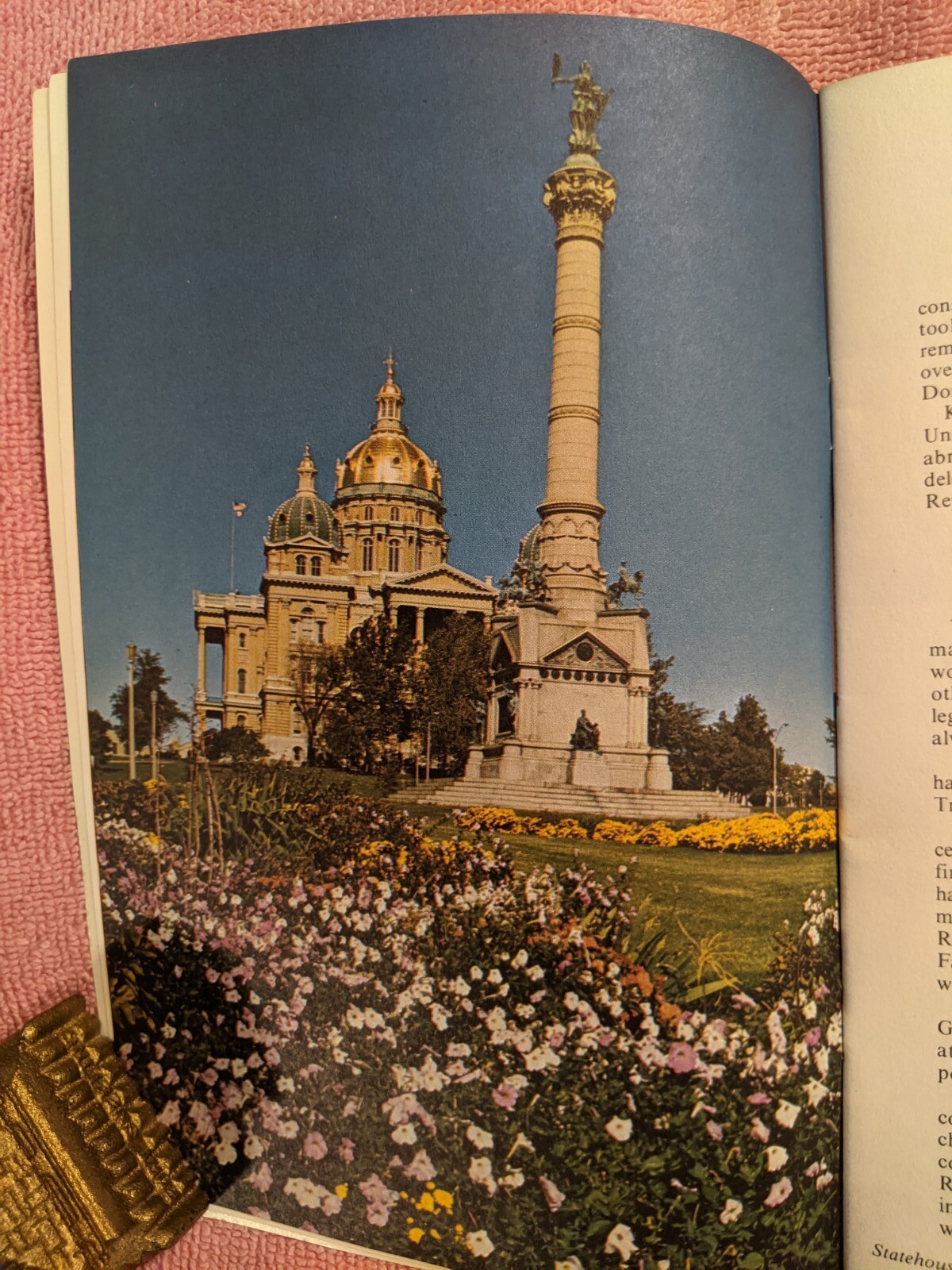 THE GOLDEN DOME Story of Birth of Iowa’s Statehouse, 1870-1970, PB, 1974, 2nd Ed