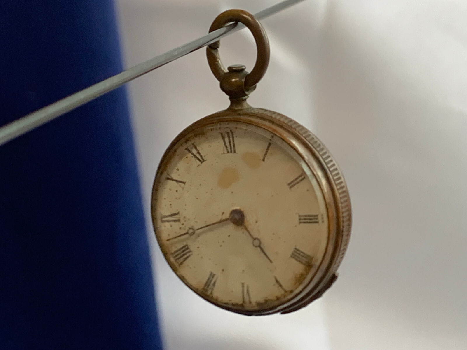 1876 Centennial Exhibition Faux Pocket Watch Souvenir Fob Pendant Main Building