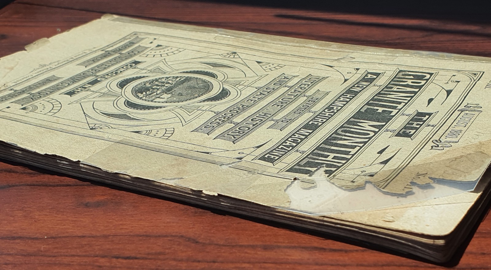 Original August 1880 Granite Monthly New Hampshire Vol III No. 11 w/Fold-Out Map