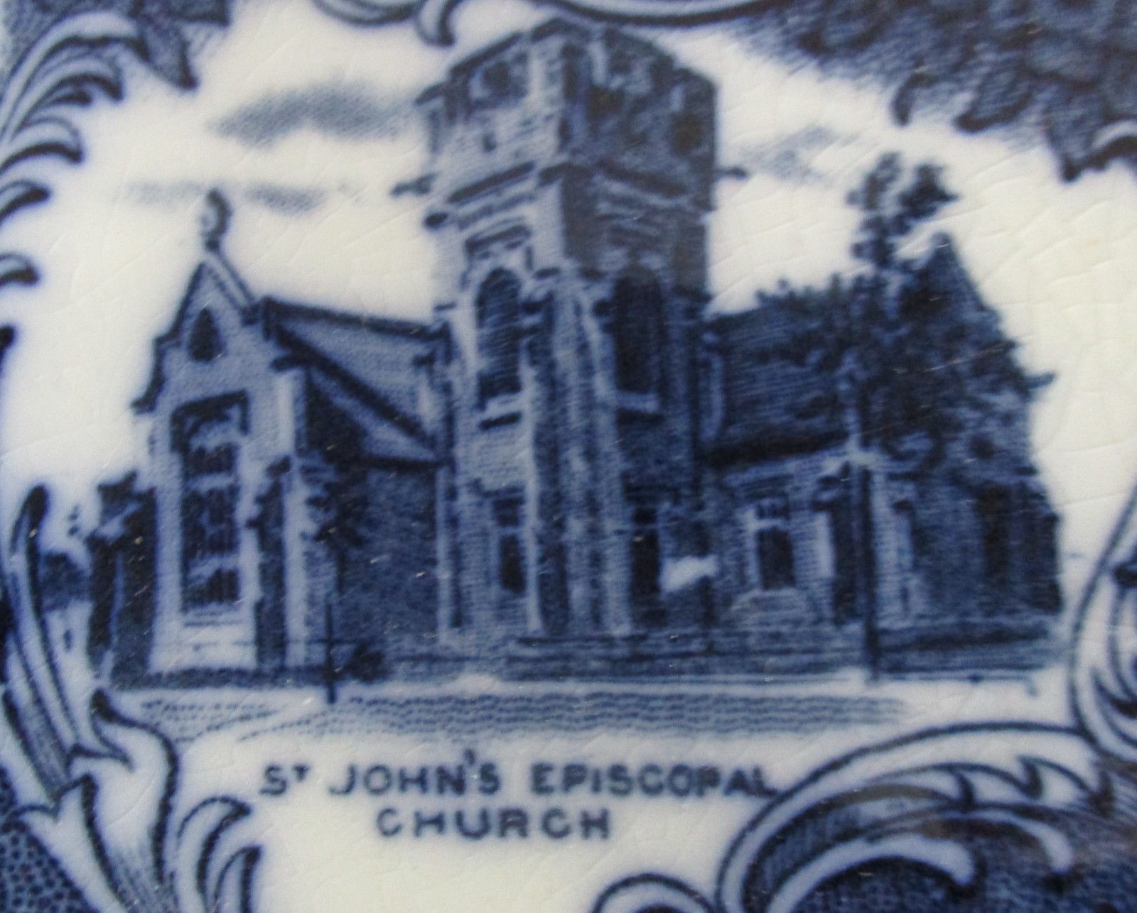 Early 20th Century Souvenir Multi Scene Plate Jacksonville Florida