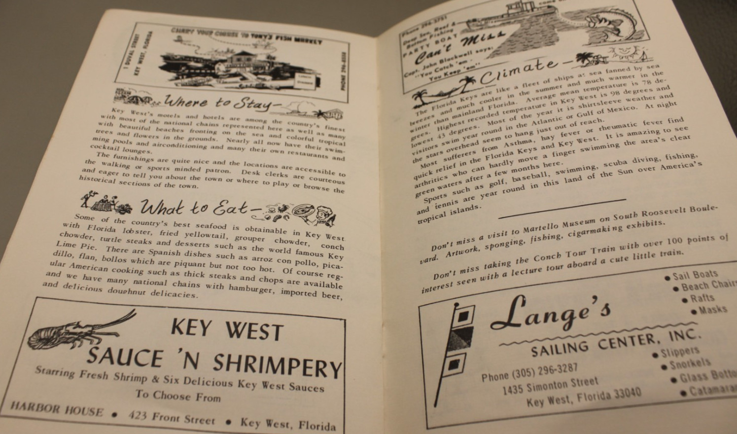 1950’s Key West Florida Travel Guide