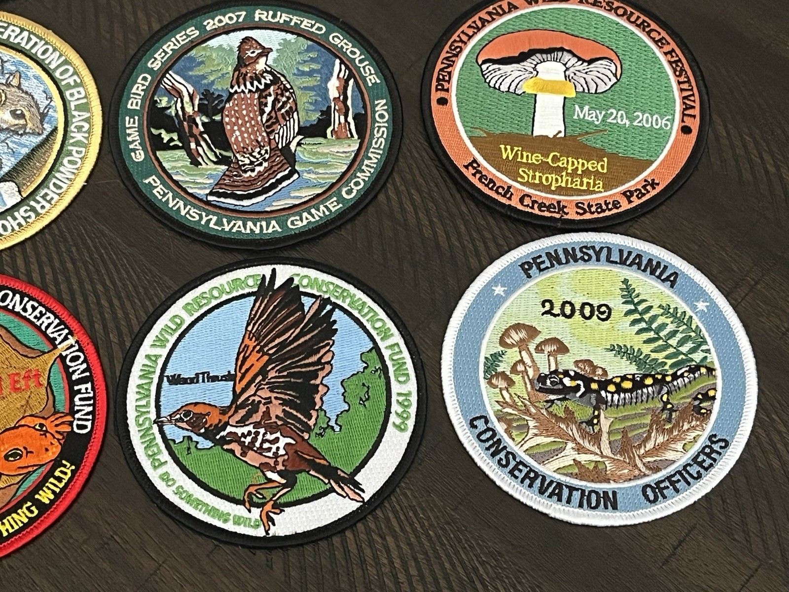 LOT OF 13 PENNSYLVANIA WILDLIFE PATCHES 4″ DIAMETER