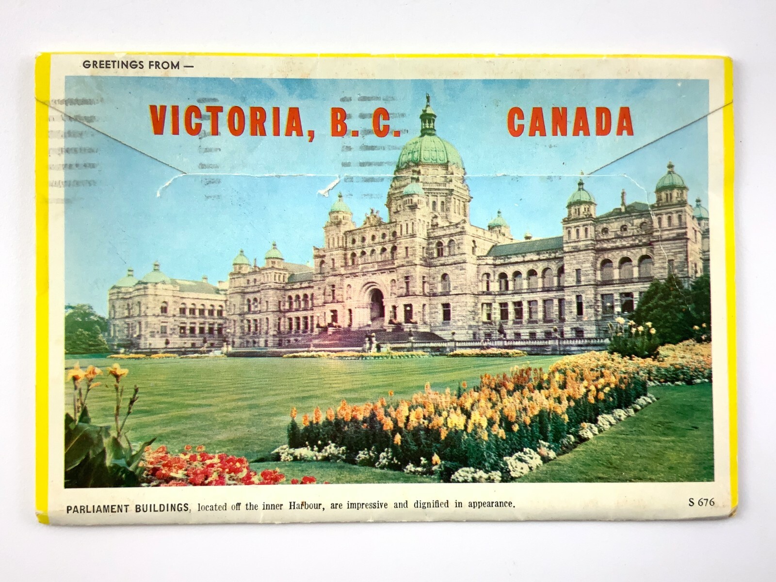 Victoria British Columbia Souvenir Folder Printed Lithograph Post Cards 707C