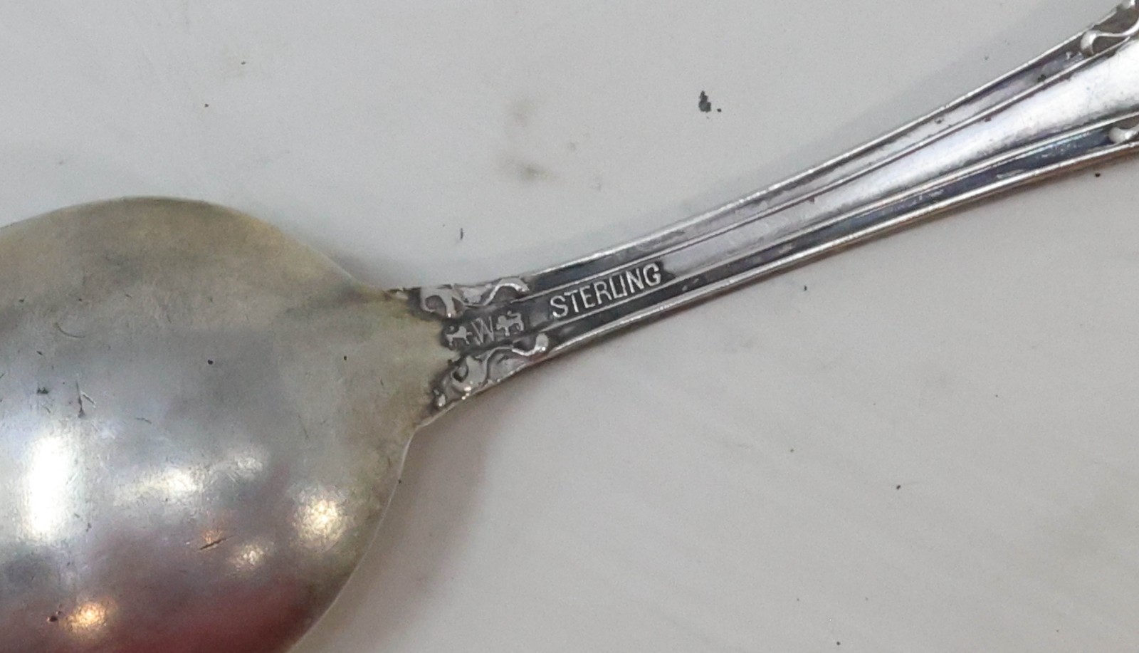 1899 Antique Sterling Silver Souvenir Spoon Big Rapids Michigan 12 Grams Wendell