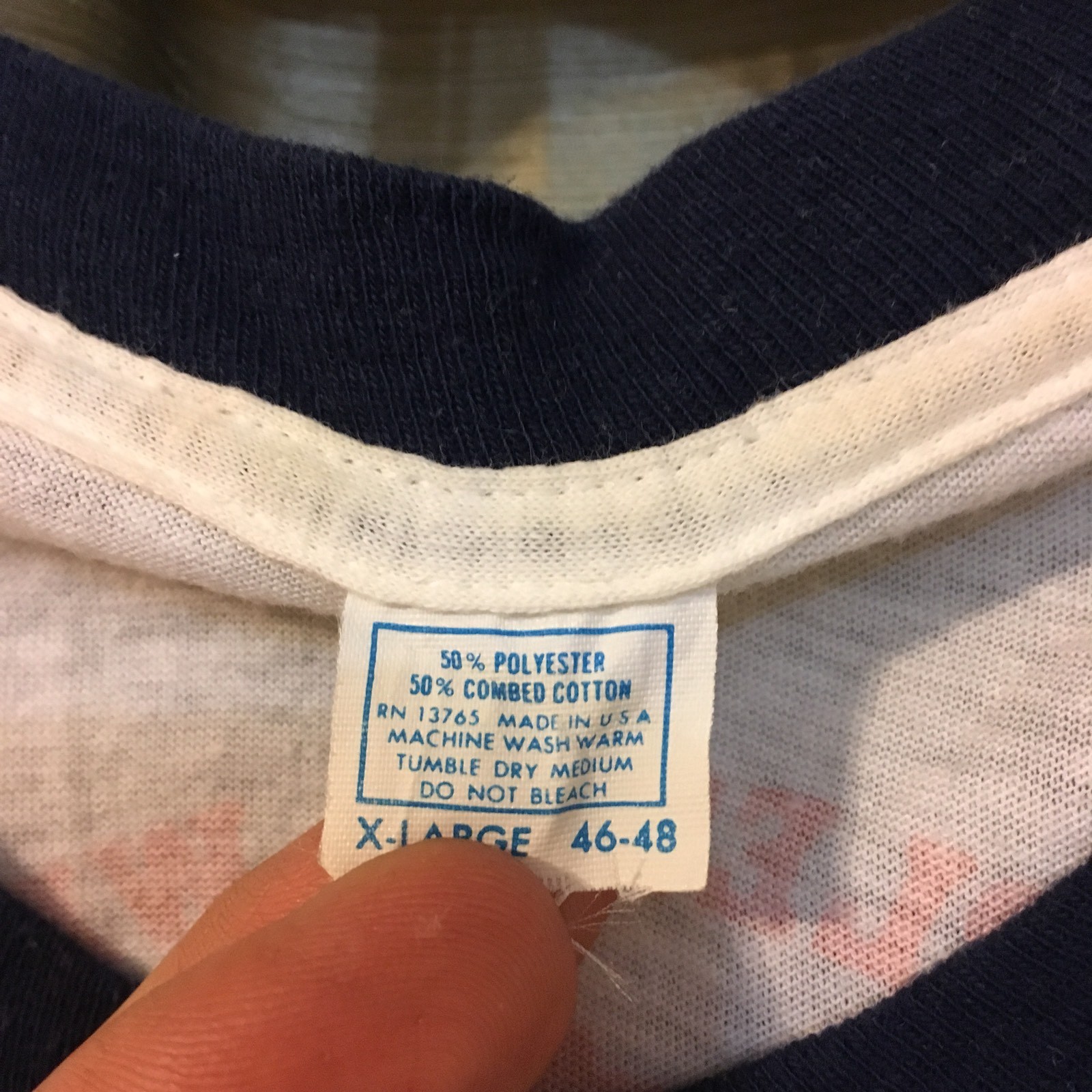 Vintage Appleton West HS Terrors Class 1982 Names Ringer T-Shirt Wisconsin Fit S