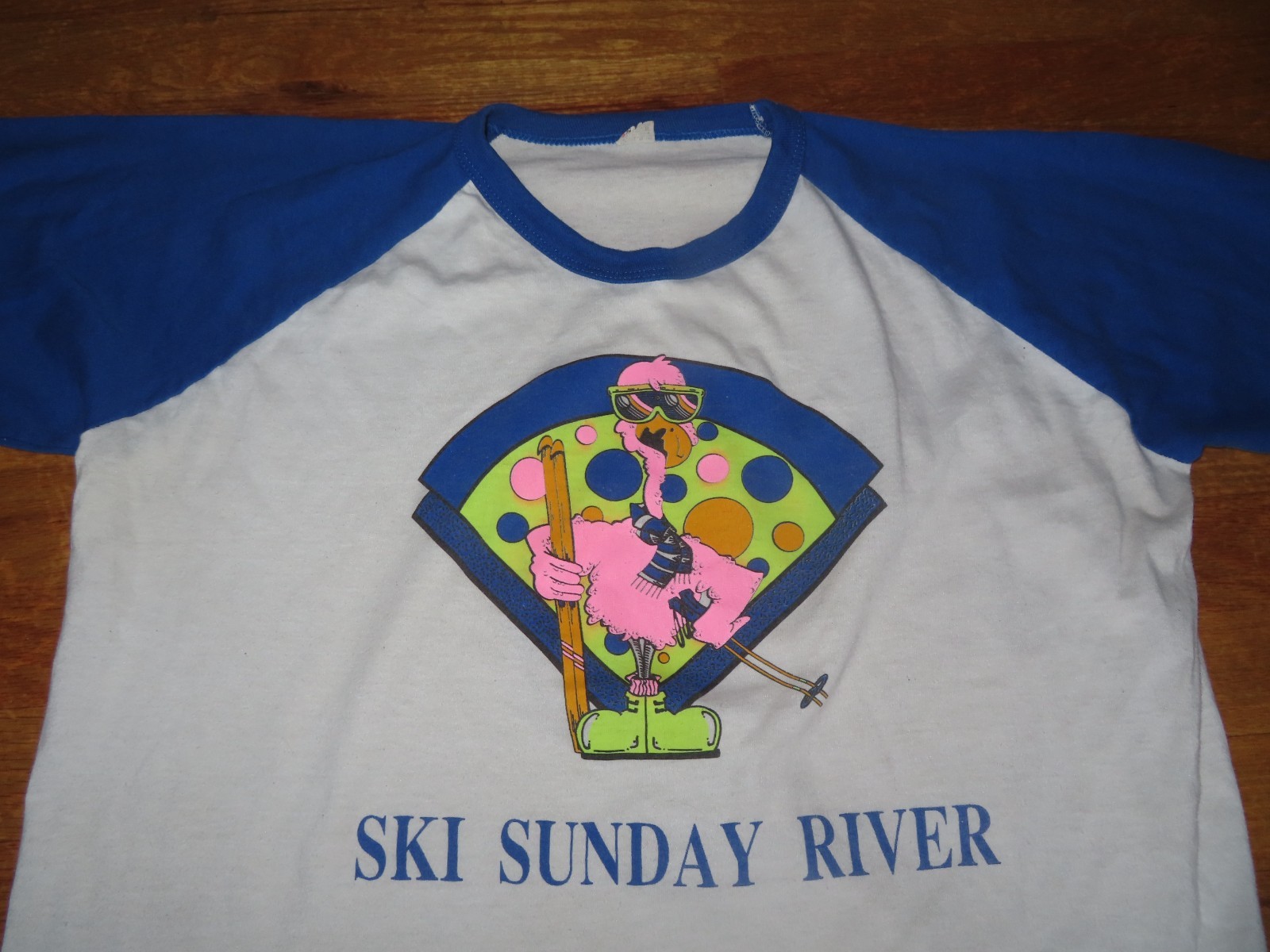 Vintage Screen Star Label – SKI SUNDAY RIVER Maine XL Long Sleeve Shirt SKIING
