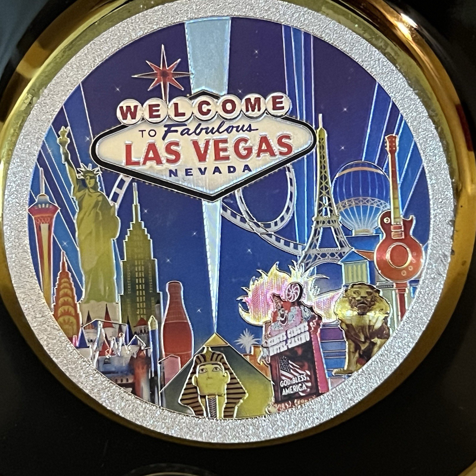 Las Vegas 24k Gold Plated Souvenir 6” Dish
