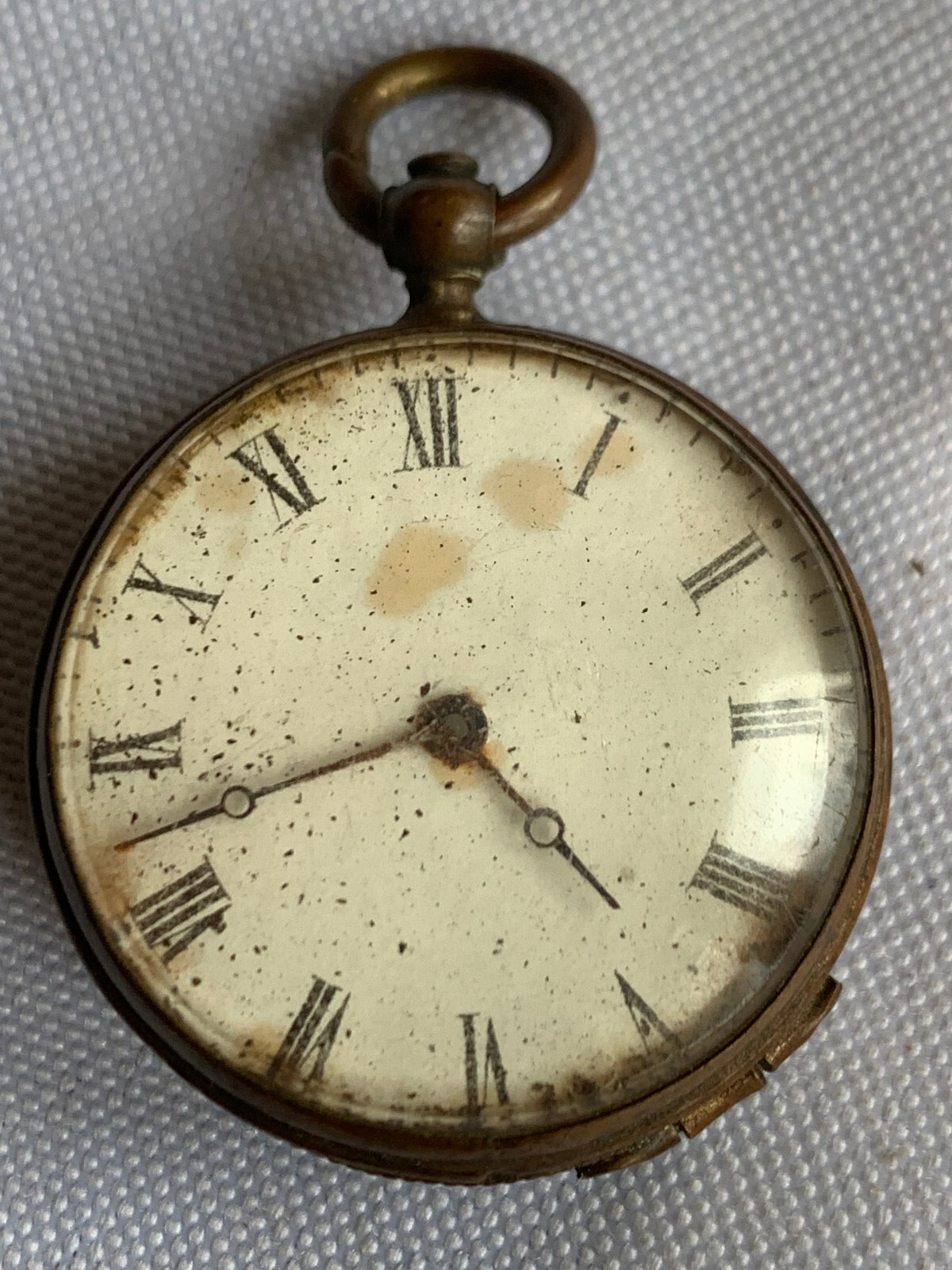 1876 Centennial Exhibition Faux Pocket Watch Souvenir Fob Pendant Main Building