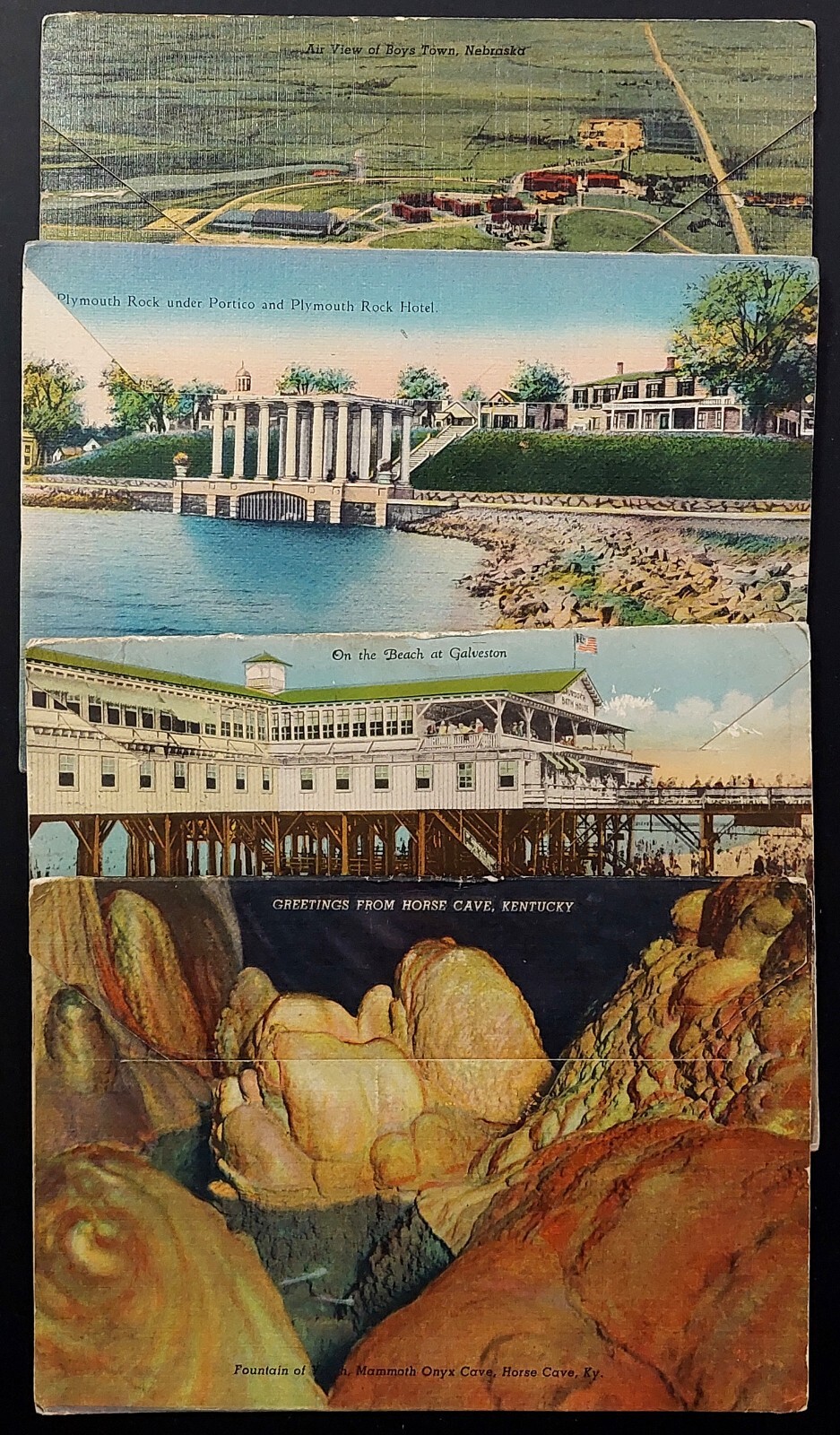 Lot of 20 vintage topographical souvenir folders!