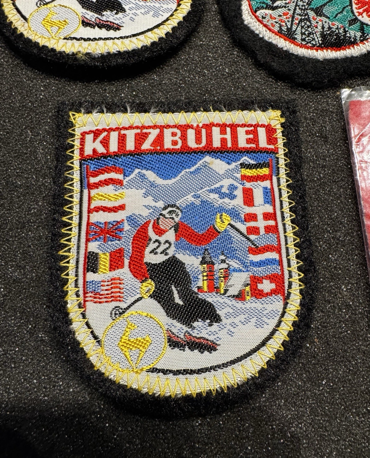 Vintage Ski Resort Patch Lot 1960s Kitzbuhel World Cup Skiing Tirol & Many More