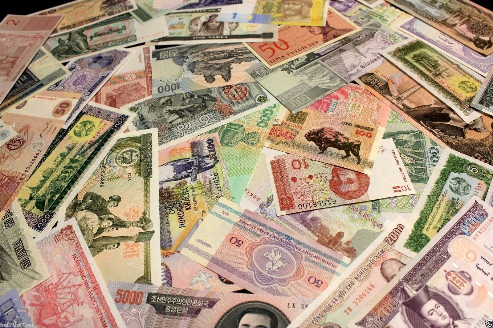 120 Different World Banknotes UNC Set Paper Money Foreign Currency Collection