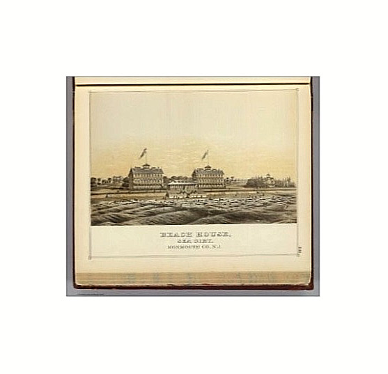 NATIONAL GUARD of NEW JERSEY ARTILLERY BATTERY AT SEA GIRT BEACH NEW JERSEY 1876