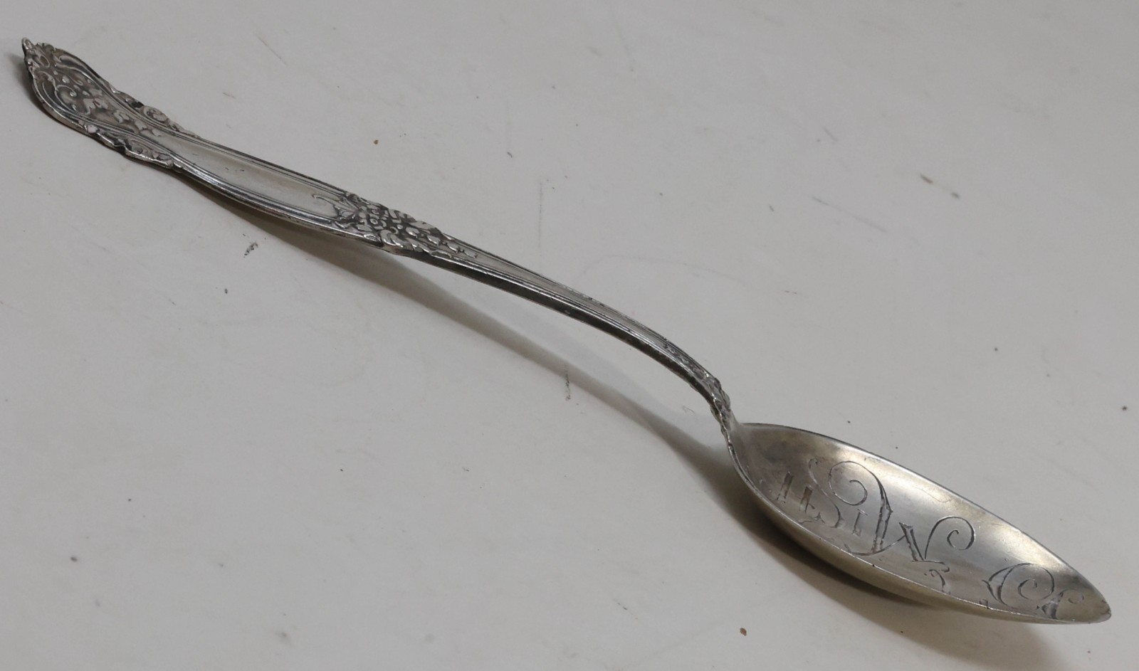 1899 Antique Sterling Silver Souvenir Spoon Big Rapids Michigan 12 Grams Wendell