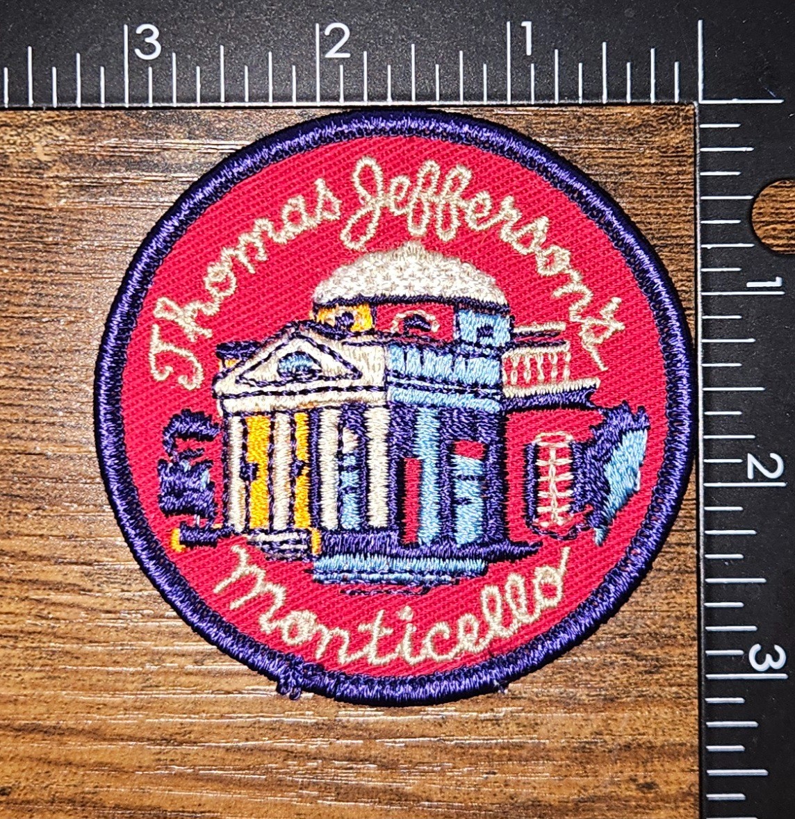 Thomas Jefferson’s Monticello Virginia Vintage Travel Souvenir Patch