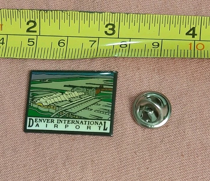 Denver International Airport Colorado Travel Souvenir Lapel Pin