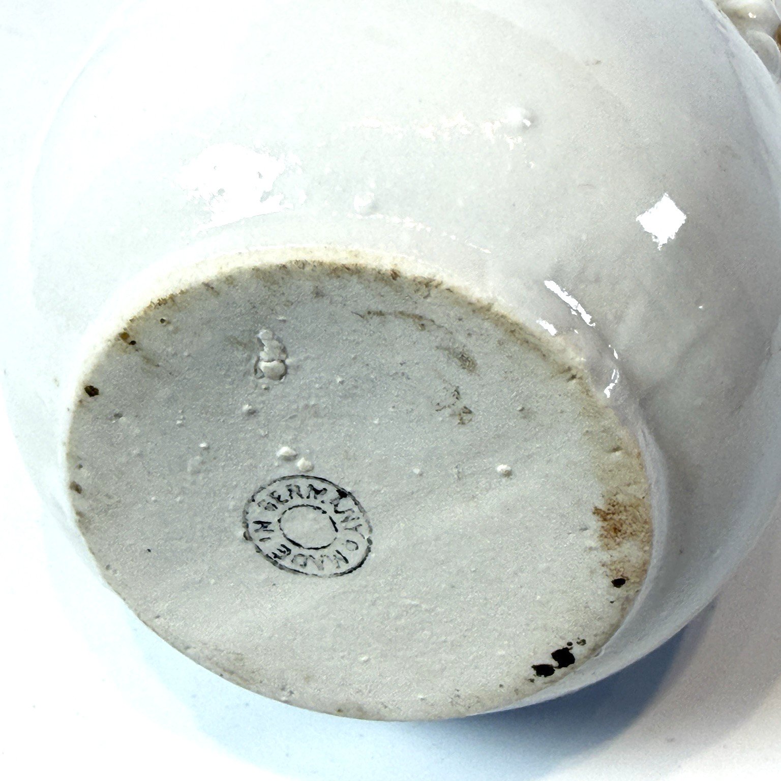 COLUMBUS OHIO OH Antique Souvenir UNION STATION Porcelain Painted China Vase