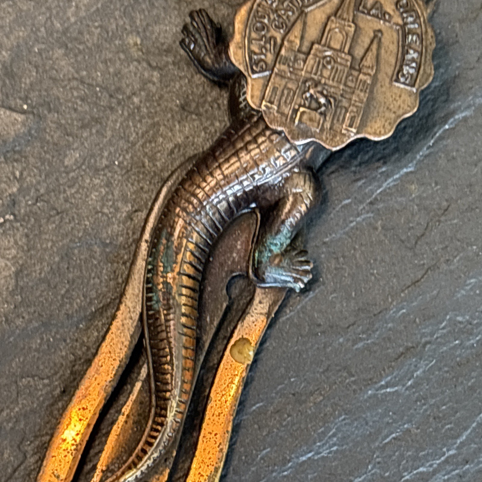 Saint Louis Cathedral New Orleans Vintage Alligator Bookmark Cooper Oddity M1