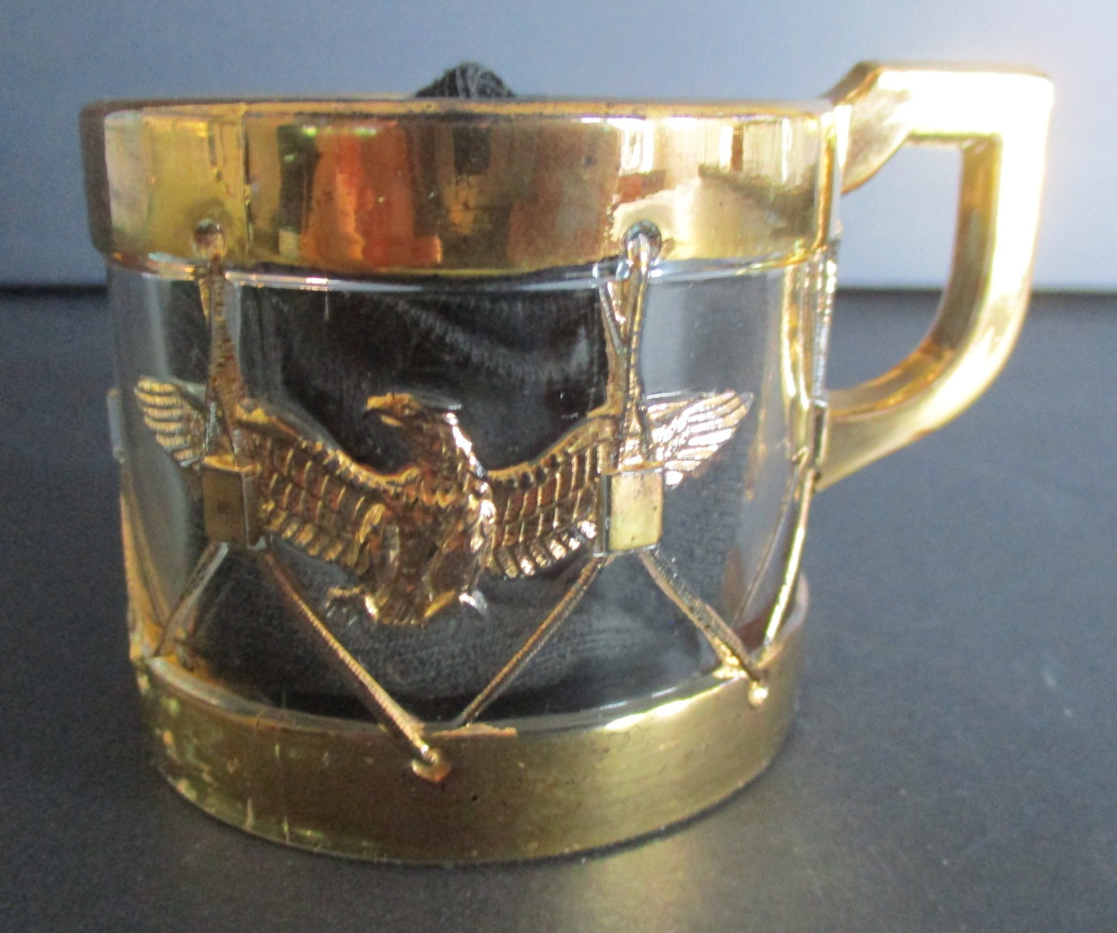 Early 20th Century Souvenir EAPG Drum Cup Potter Place Andover New Hampshire