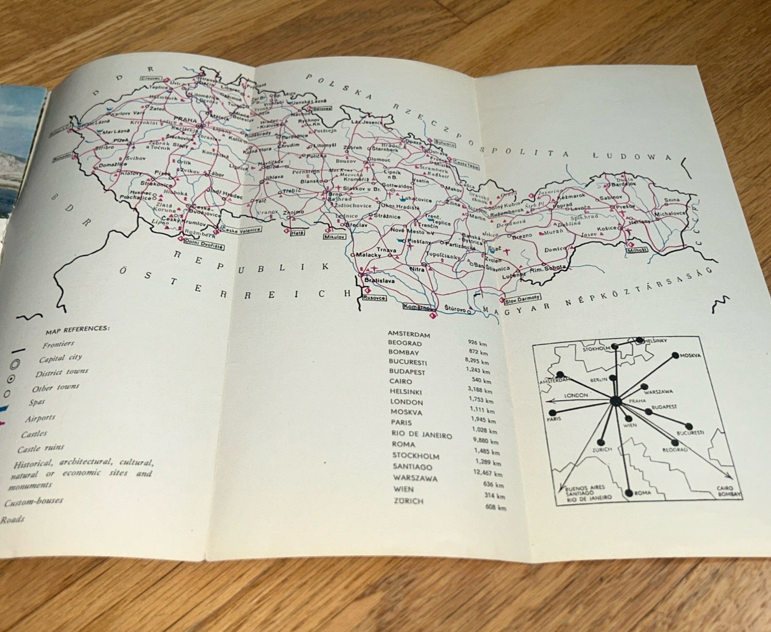 1960 CZECHOSLOVAKIA NORTHERN SLOVAKIA Brochure / Map
