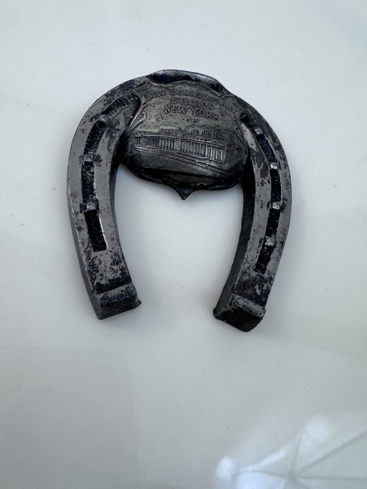 Vintage New Pennsylvania Station New York Horseshoe Souvenir Railroad Train
