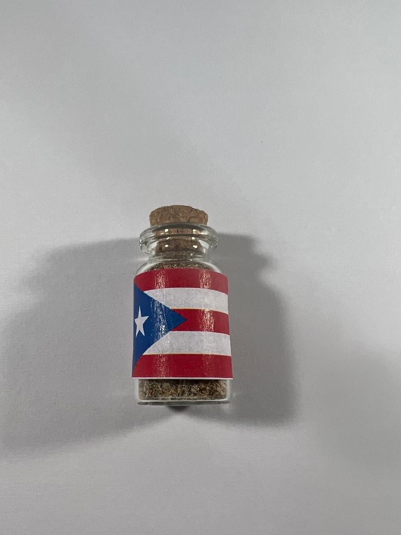 Souvenir beach sand of Puerto Rico