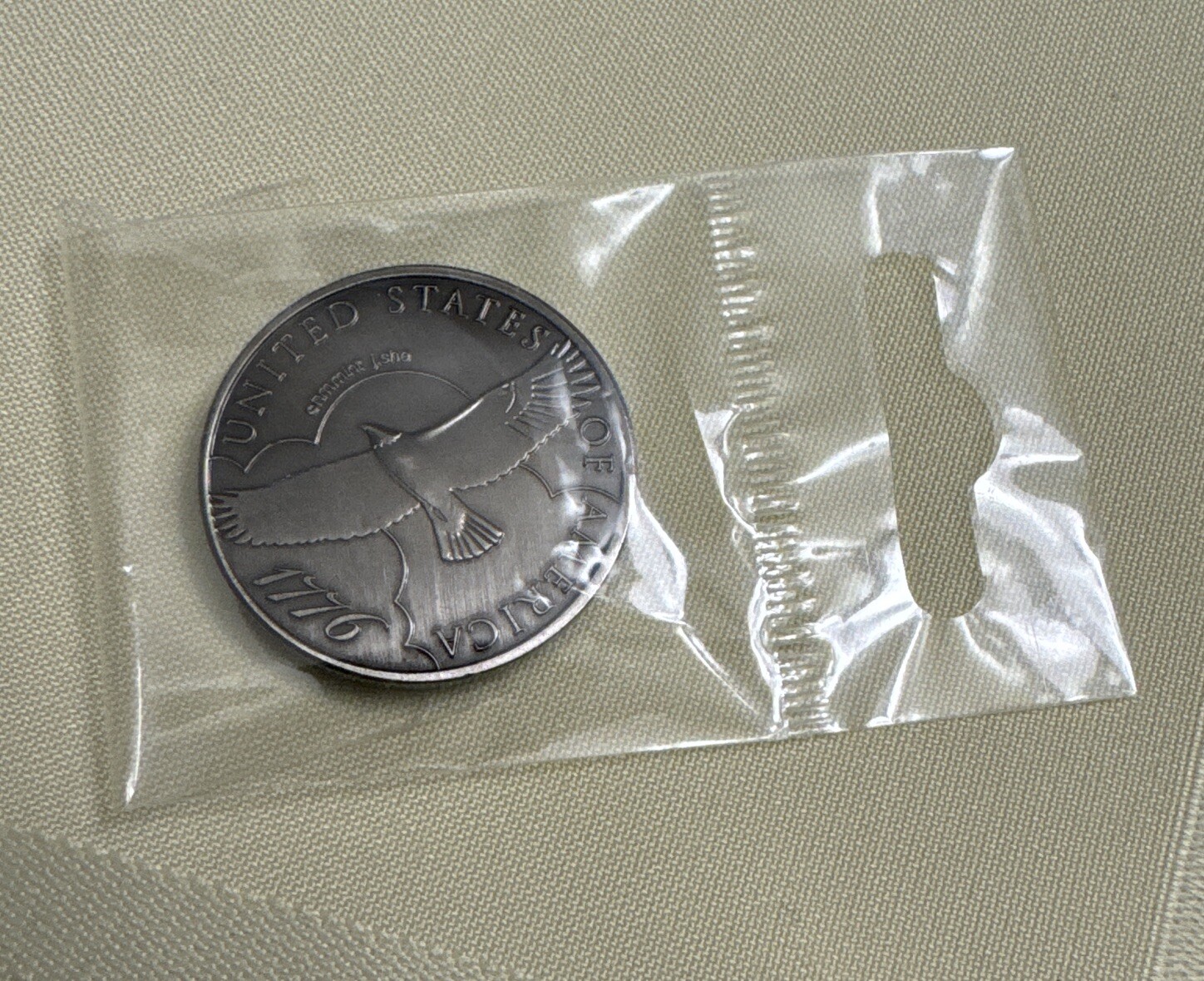 United States Of America Eagle ~ Souvenir Coin Magnet ~ New