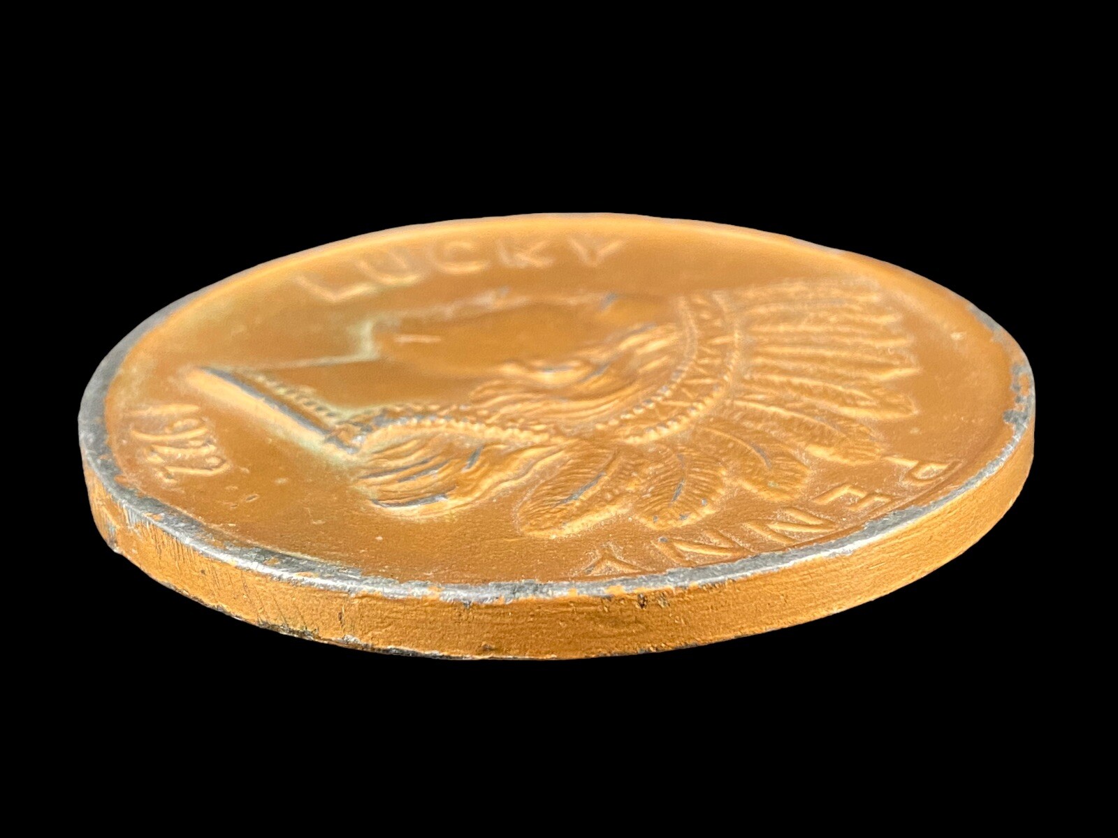 Large Lucky Penny 1922 Souvenir Kansas City Indian Head Chief