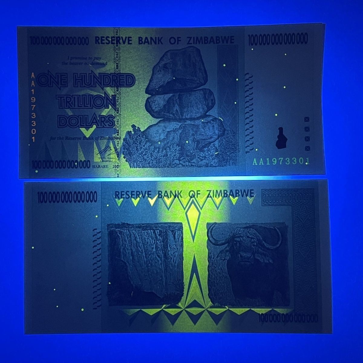 Uncirculated Zimbabwe 100 Trillion Dollars Banknote UNC Currency Collectibles