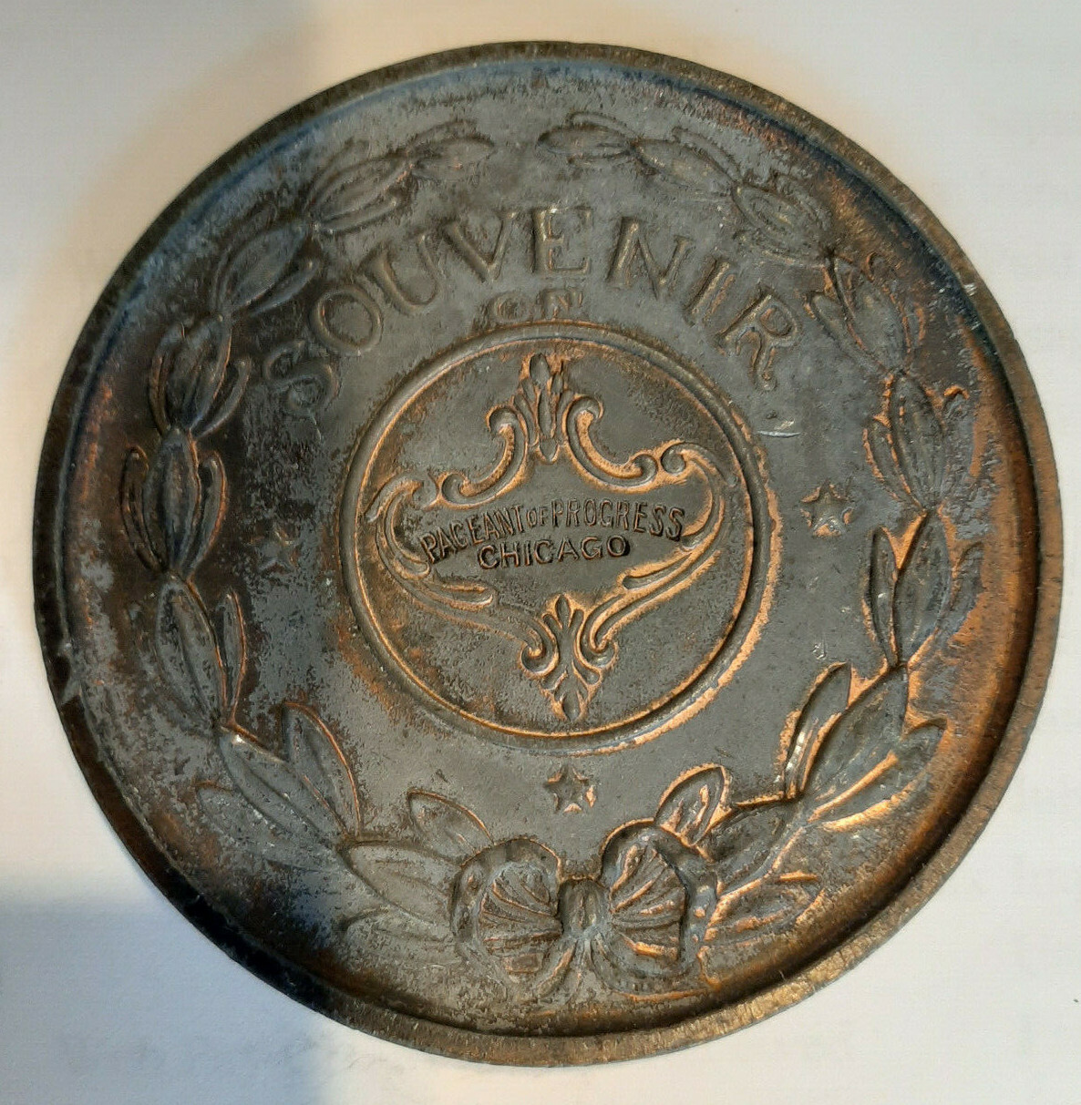 Antique RARE “Lucky Penny” souvenir – 1921– Pageant of Progress – FREE SHIPPING