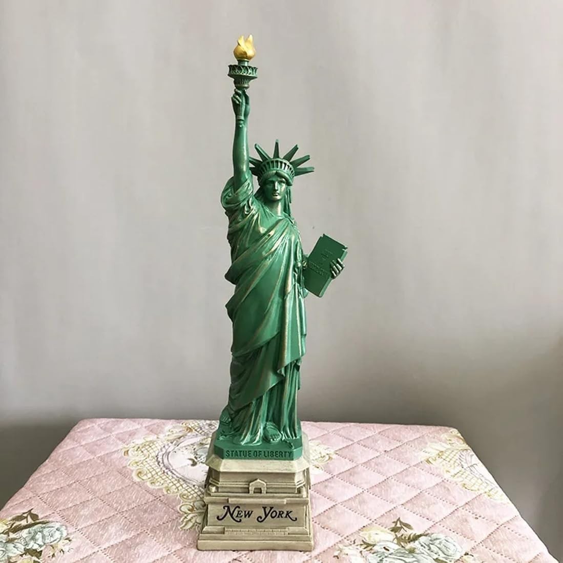 15″ Statue of Liberty Replica – Large New York City Model Green Resin NYC Statue